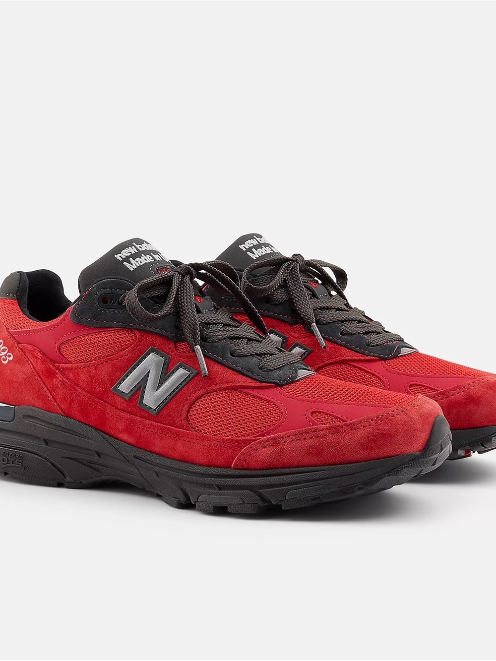 New Balance Men's Red & Black Suede Mesh Sneakers U9935CX 11.5 Men’s